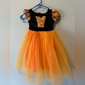 2 Target Kids Dresses Black and Orange Costume Dress
